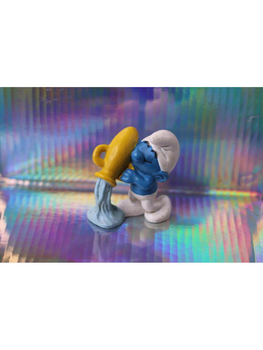 Schleich Smurfs Zodiac Aquarius Smurf Water Carrier Figure PVC 2009
